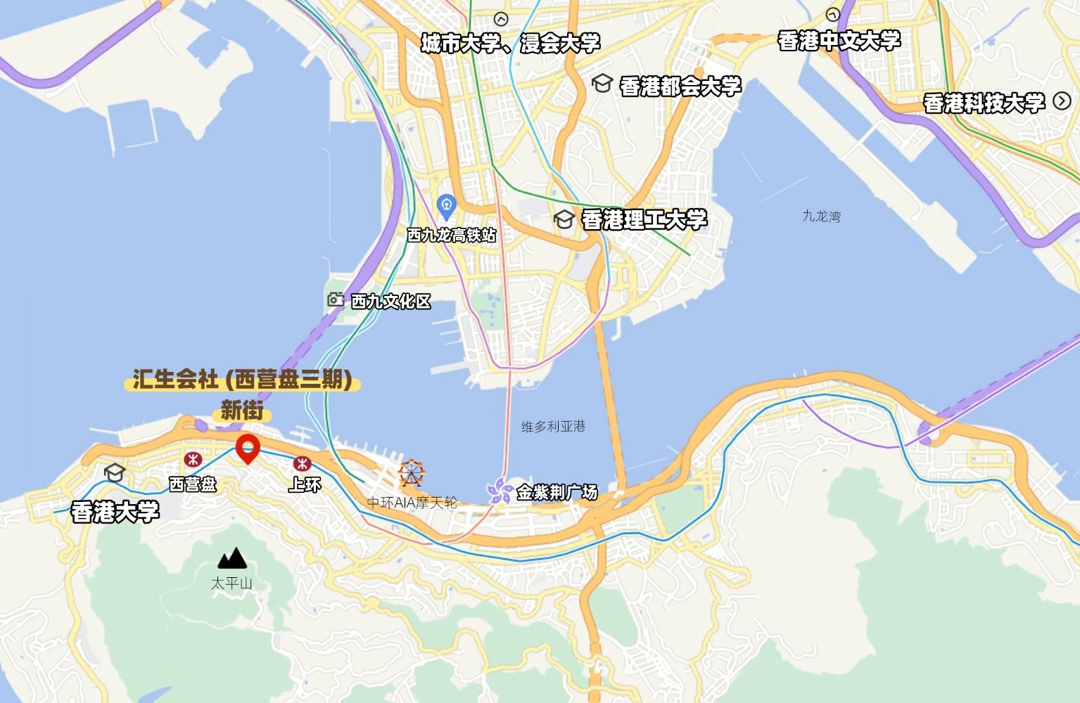 汇生会社（西营盘三期） Map