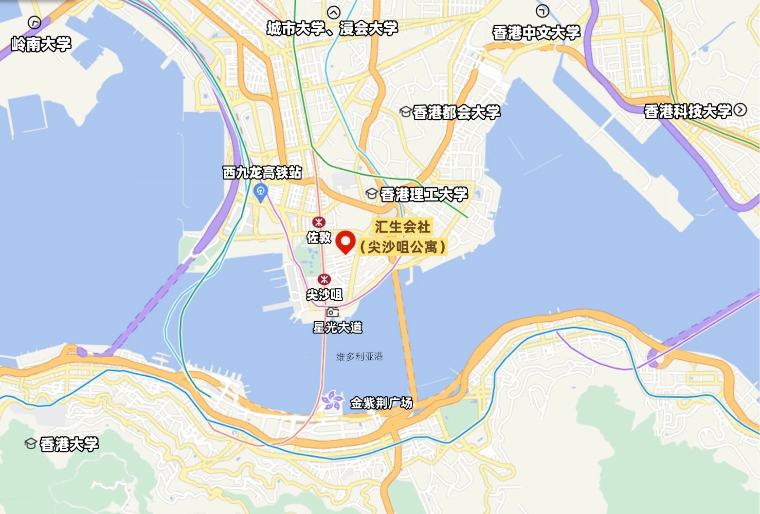 汇生会社（尖沙咀） Map